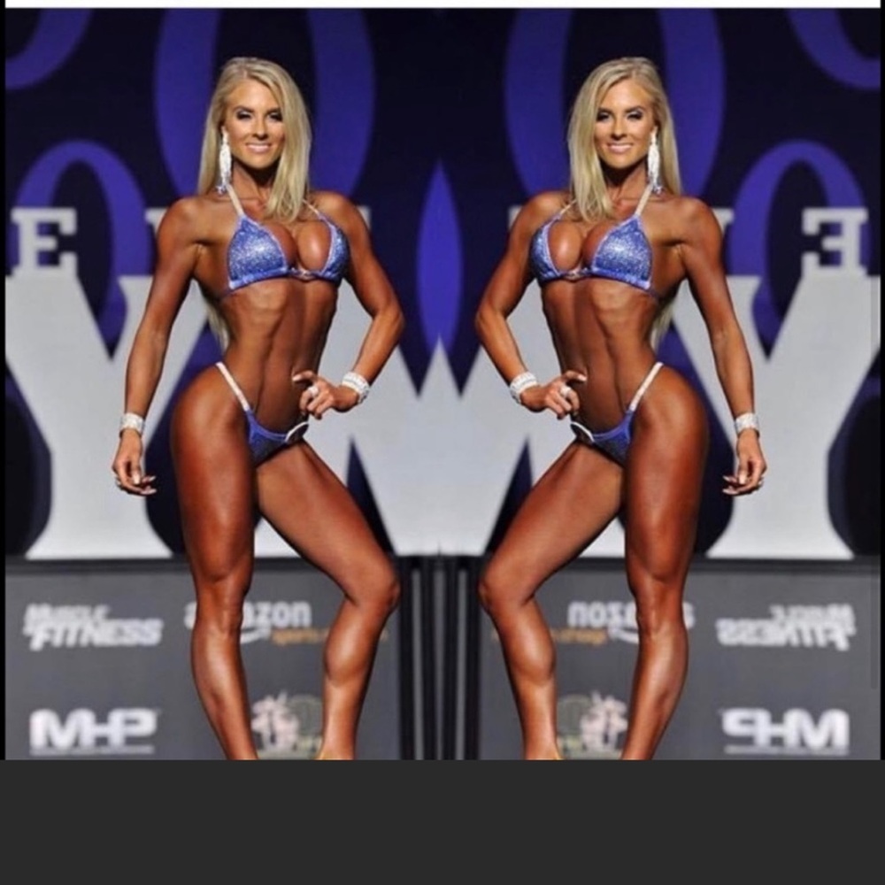 CJ Elite Competition Suit Professional Fitness Stage Wear Sporty Glam